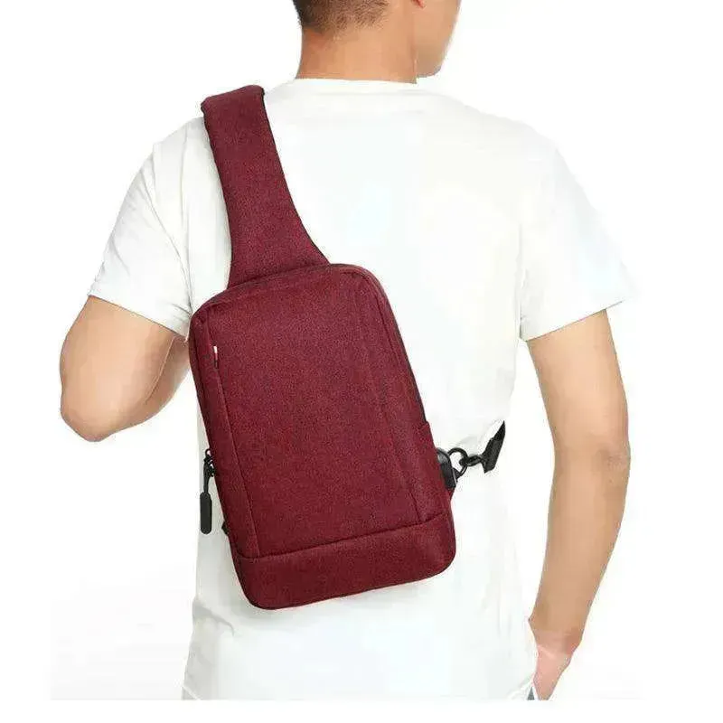 Men Chest Bag Shoulder Crossbody Sling Backpack