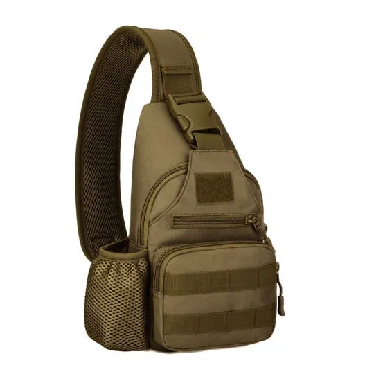 Molle Single Shoulder Sling Chest Backpack with USB Charging