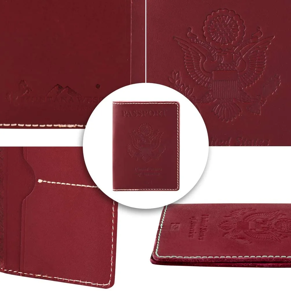 MWPT-1001 Montana West Passport Holder Cover Genuine Leather Passport Cover Card Travel Accessories