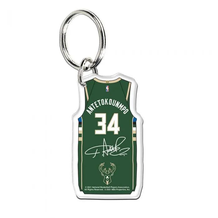 NBA MILWAUKEE BUCKS PREMIUM ACRYLIC KEY RING GIANNIS ANTETOKOUNMPO