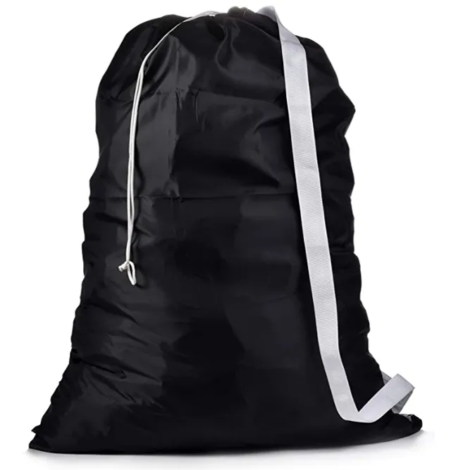 Nylon Laundry Bag with Shoulder Strap