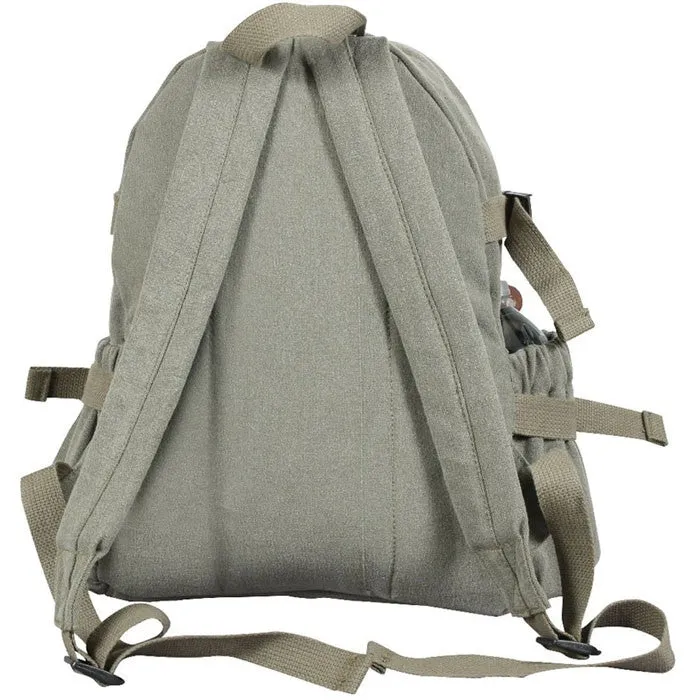 Olive Drab - Military Vintage Mini Backpack