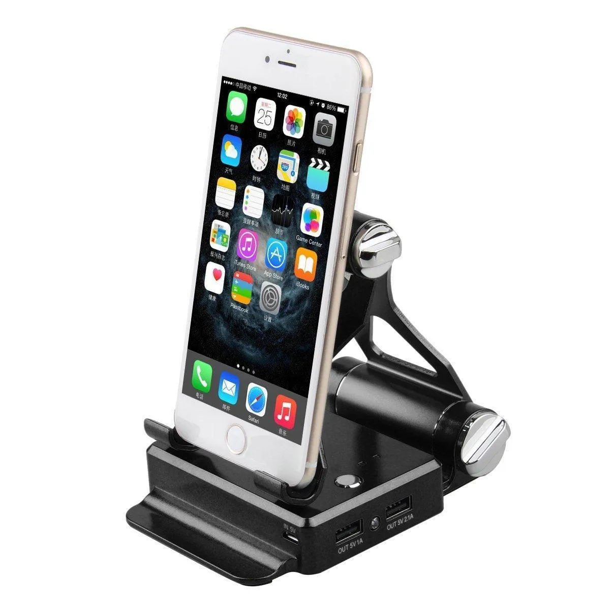 Podium Style Stand With Extended Battery Up To 200% For iPad, iPhone