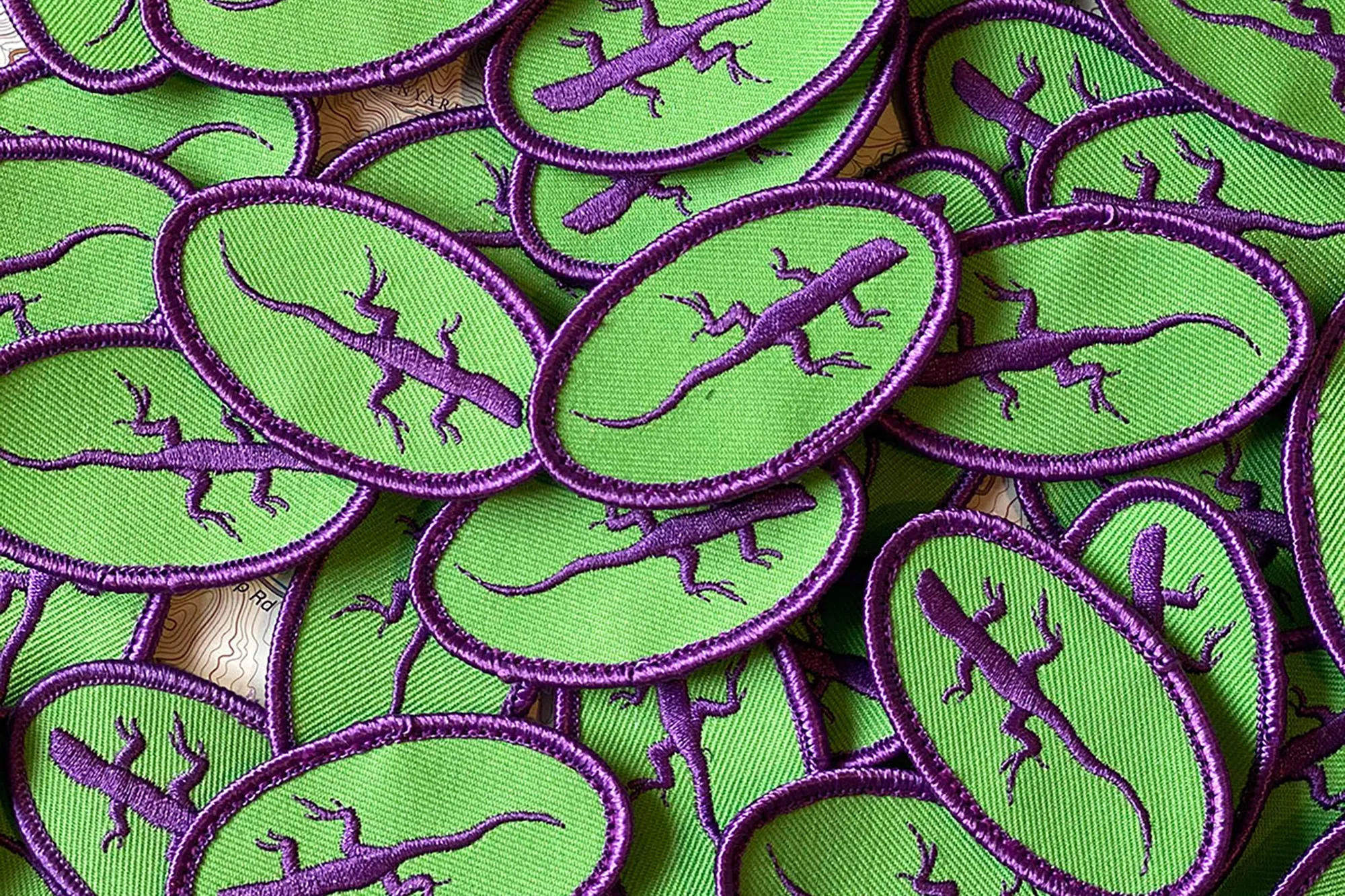 Purple Lizard Patches