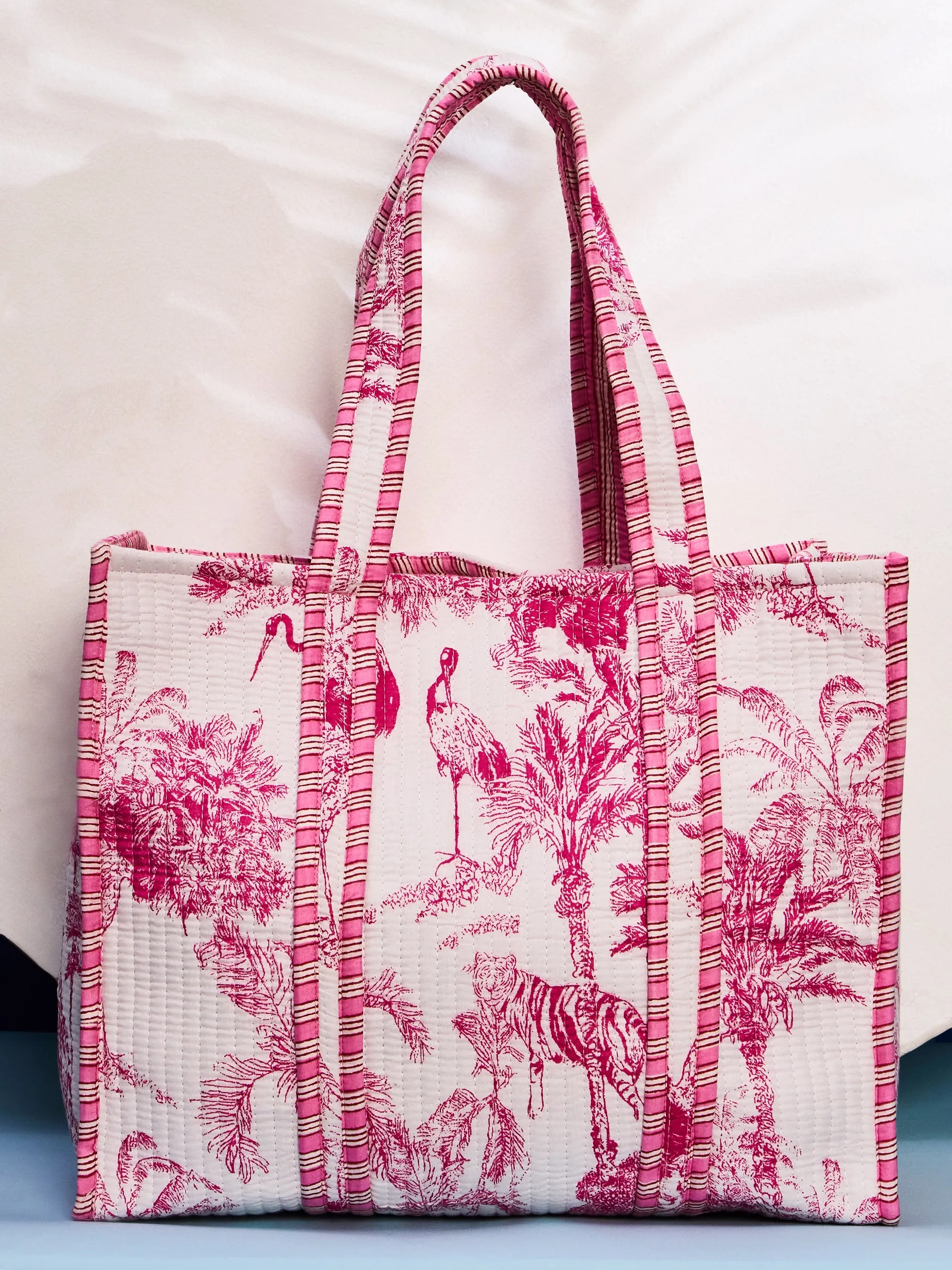 Quilted Cotton Tote Bag