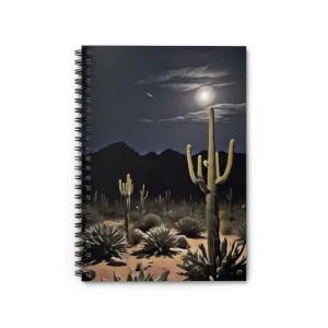 Spiral Notebook - Ruled Line - Desert Moonrise