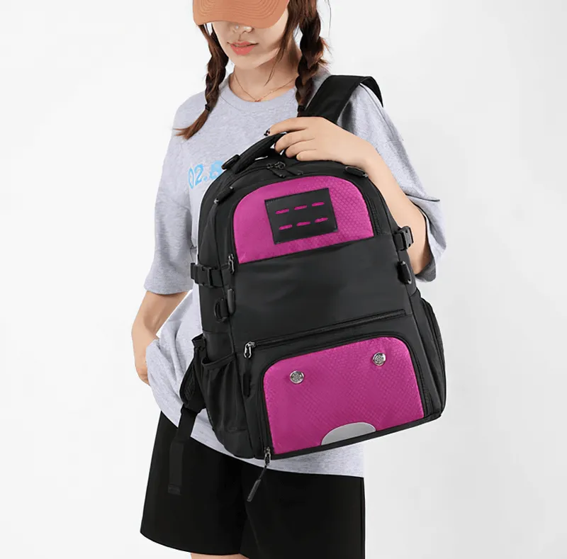 Sports Backpack With Shoe Compartment and Detachable Net Pocket - SF0808