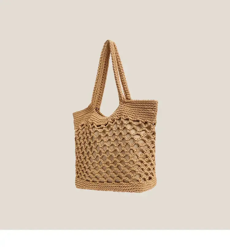 Straw Woven Tote Bag