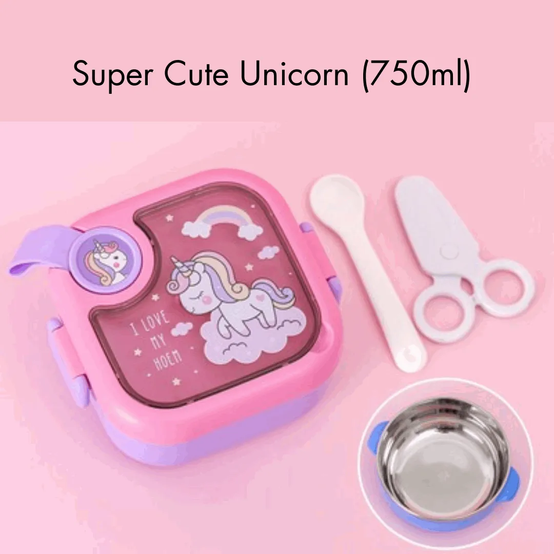 Teeny Tiny 750ml Lunch Box with Spoon & Scissor