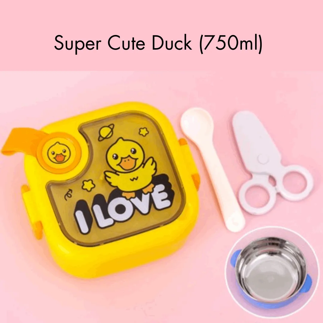 Teeny Tiny 750ml Lunch Box with Spoon & Scissor