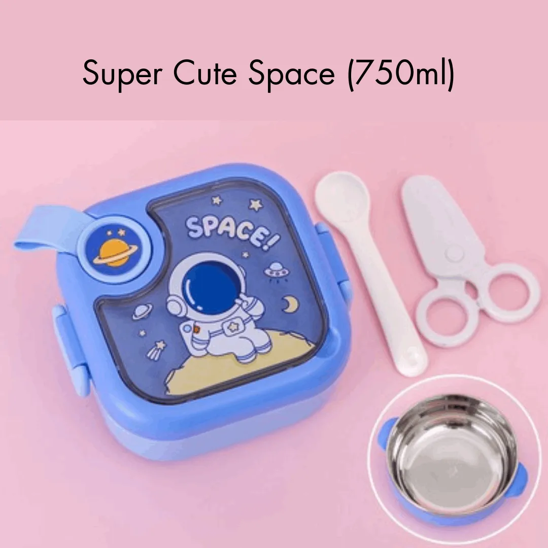 Teeny Tiny 750ml Lunch Box with Spoon & Scissor