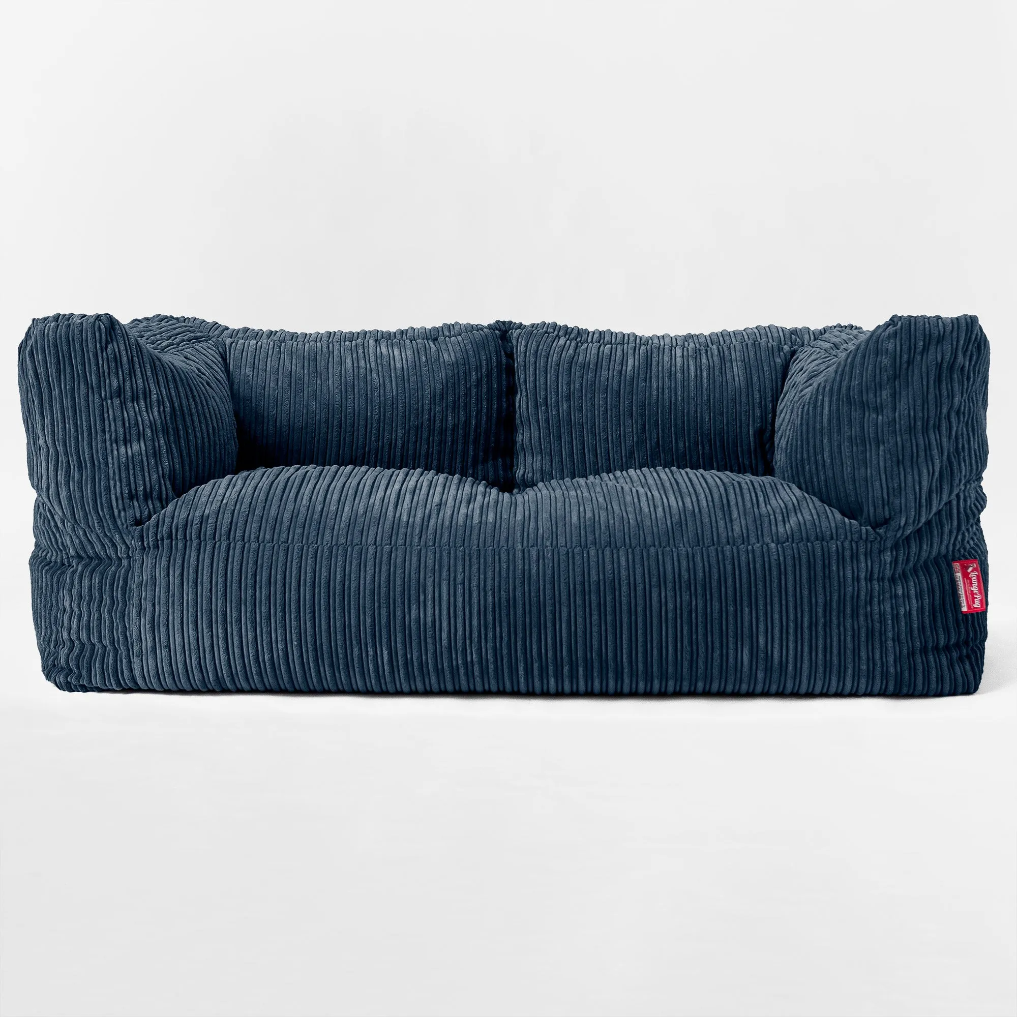 The 2 Seater Albert Sofa Bean Bag - Cord Navy Blue