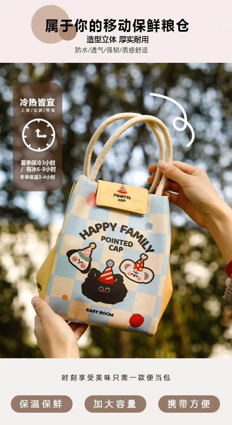 Thickened Insulated Lunch Box Tote Bag