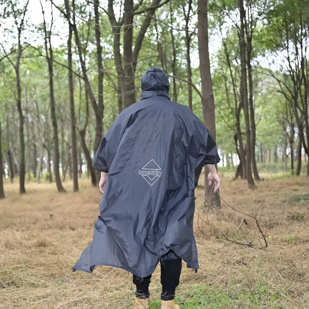 Ultralight Rain Poncho for Hiking and Camping