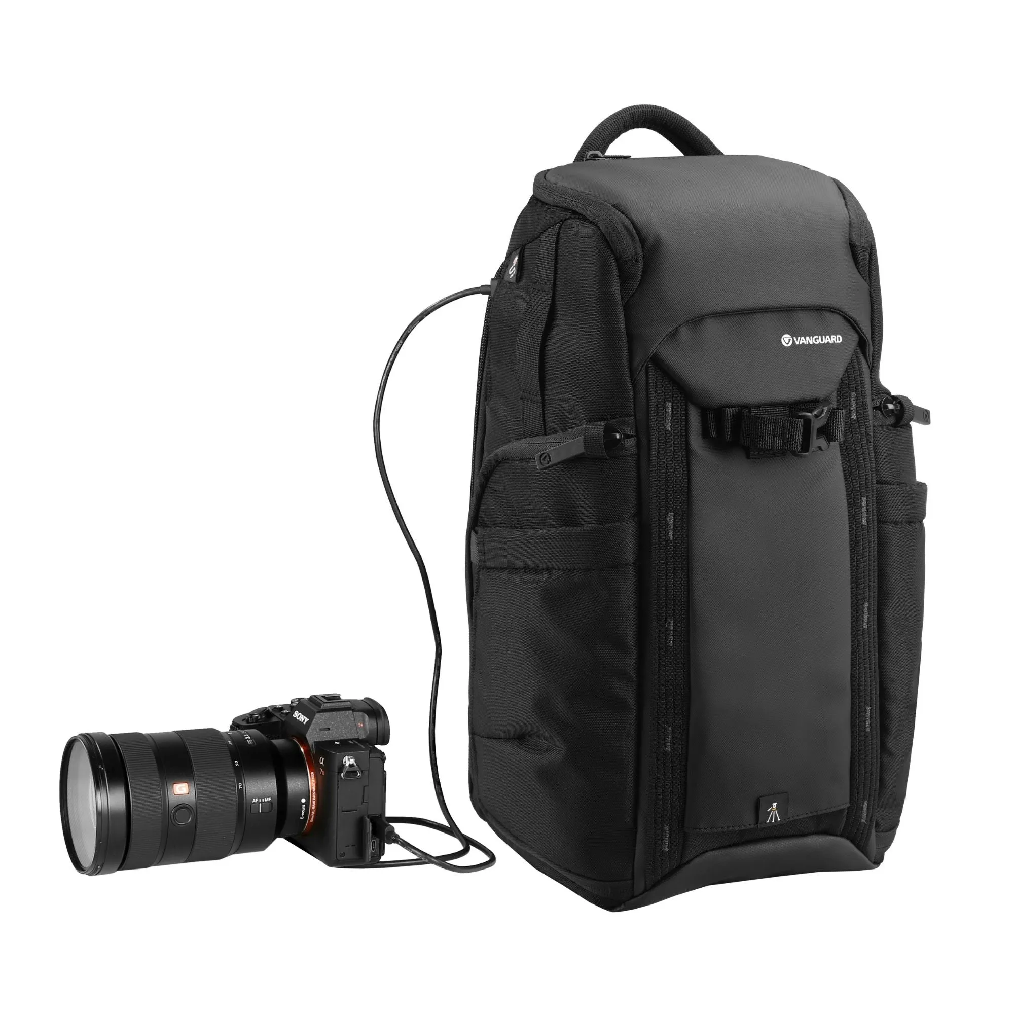 VEO ADAPTOR S41 BK 12 Litre Backpack with USB Port - Side Access