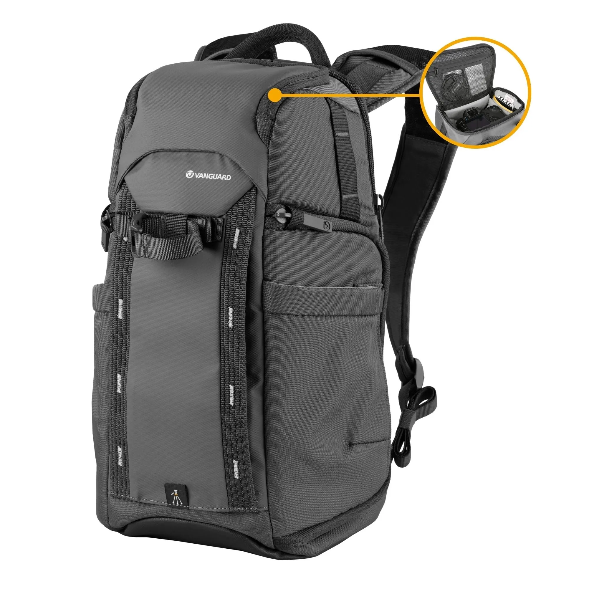 VEO ADAPTOR S41 GY 12 Litre Backpack with USB Port - Side Access