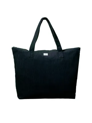 Vihma Tote Bag Black Corduroy