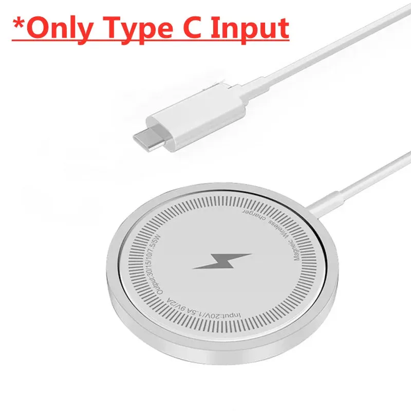 VIKEFON Magnetic Wireless Charger Fast Charging Pad Stand for iPhone 15 14 13 12 Pro Airpods PD Magnet Phone Chargers Station