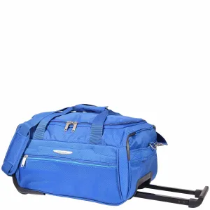 Wheeled Holdall Duffle Mid Size Bag HOL214 Blue