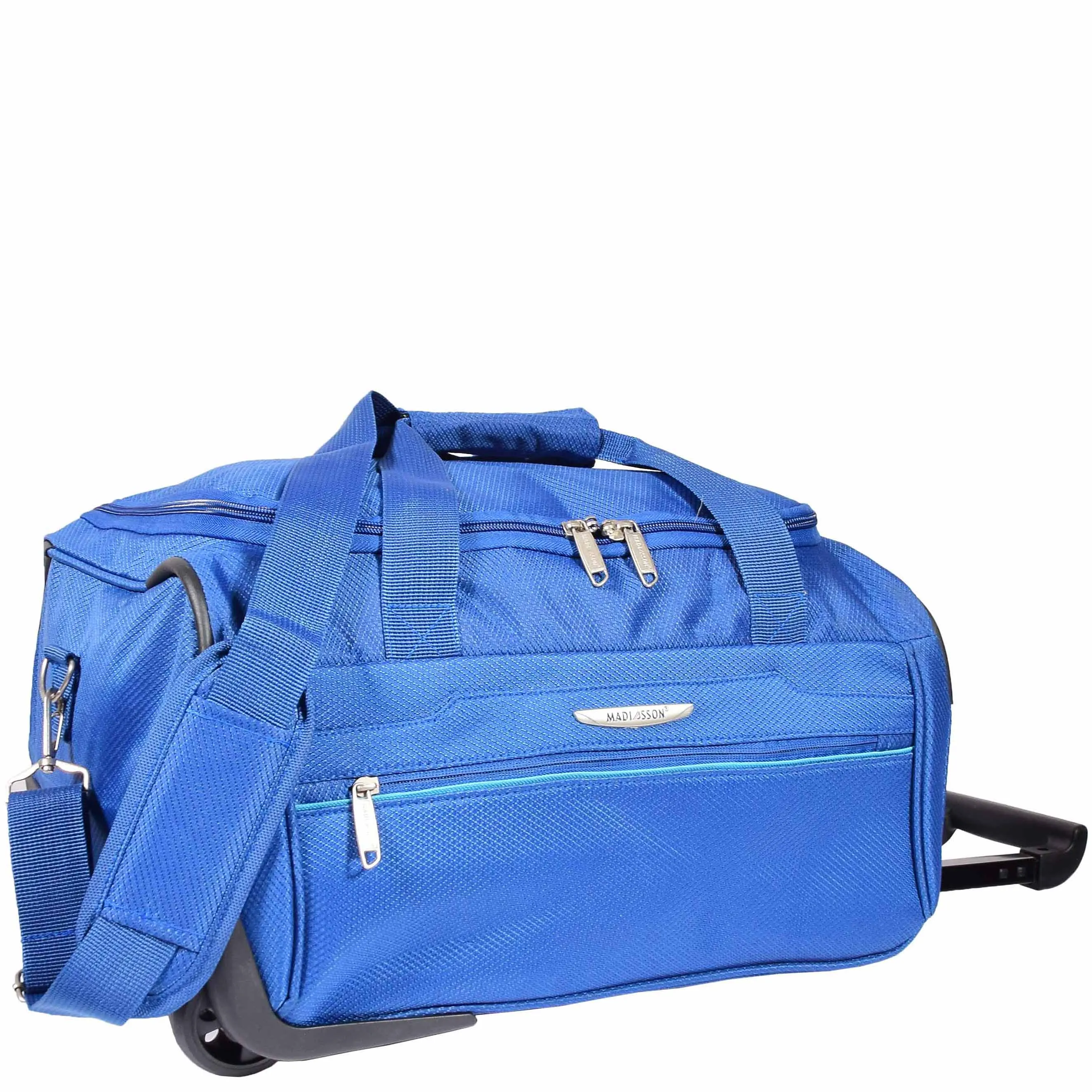 Wheeled Holdall Duffle Mid Size Bag HOL214 Blue