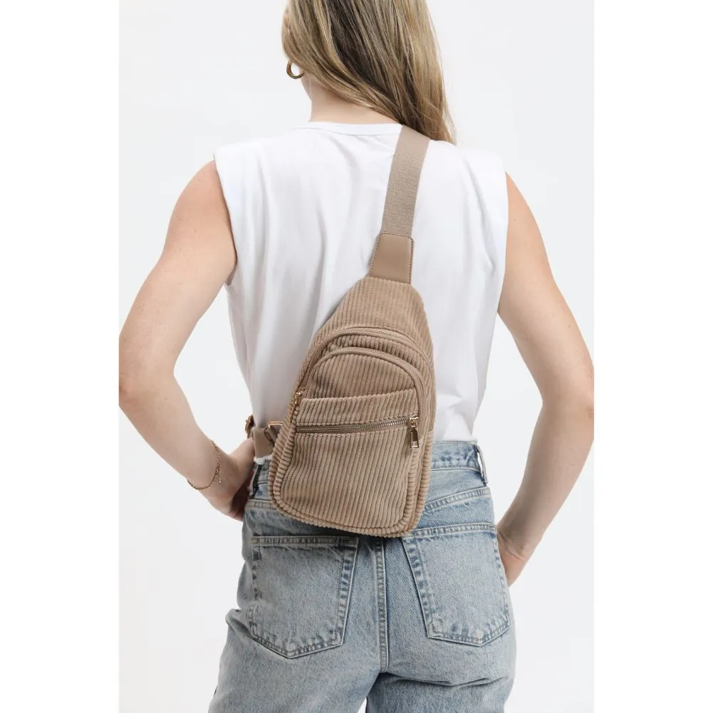 Zephyr - Corduroy Sling Backpack