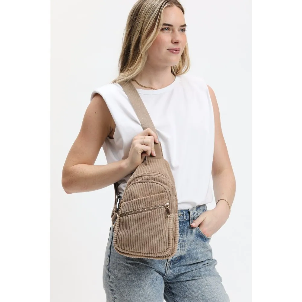 Zephyr - Corduroy Sling Backpack