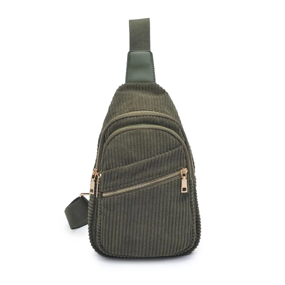 Zephyr - Corduroy Sling Backpack